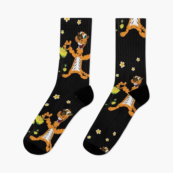 Item preview, tiger with scattered flowers designed and sold by emotions23.