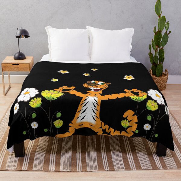 Item preview, tiger with scattered flowers designed and sold by emotions23.