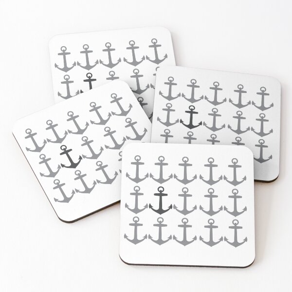 Item preview, Lots of Anchors with one black designed and sold by patsyrosedesign.