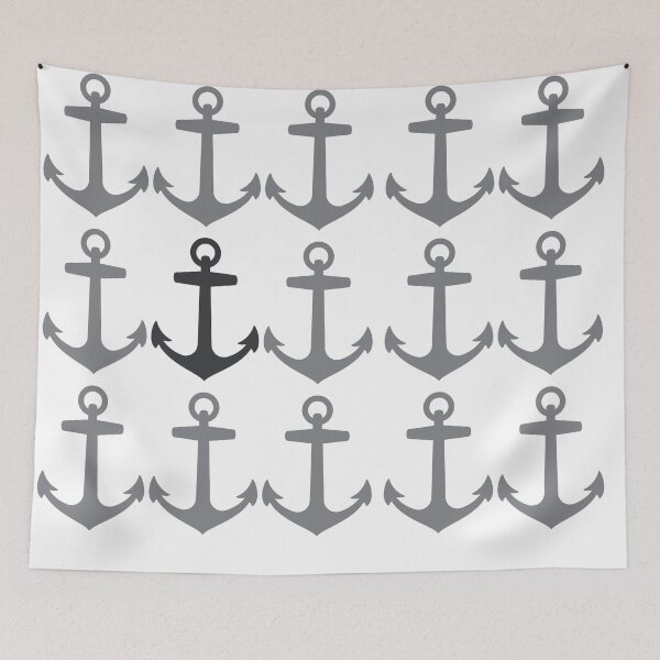 Item preview, Lots of Anchors with one black designed and sold by patsyrosedesign.