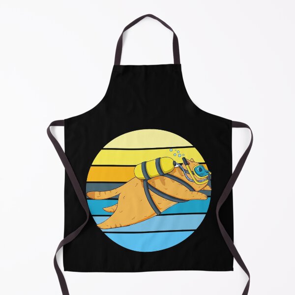 Item preview, Retro vintage Scuba Diving cat - Scuba Diving Cats - for kids -  Children cats & scuba diving lovers  designed and sold by Live  Today.