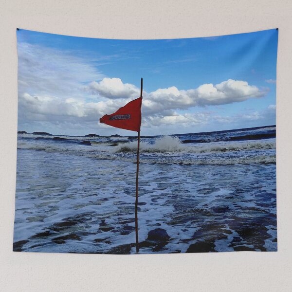 Item preview, Rough Waters at the Beach V | Waves | Sea | Blue | Summer designed and sold by iwaya-bazaar.