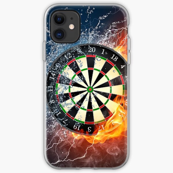 Fire And Ice Dartboard iPhone Soft Case