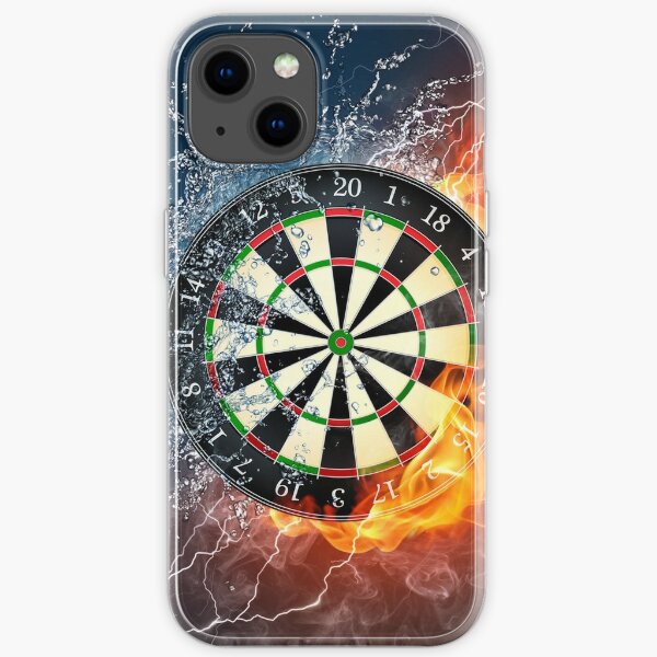 Fire And Ice Dartboard iPhone Soft Case