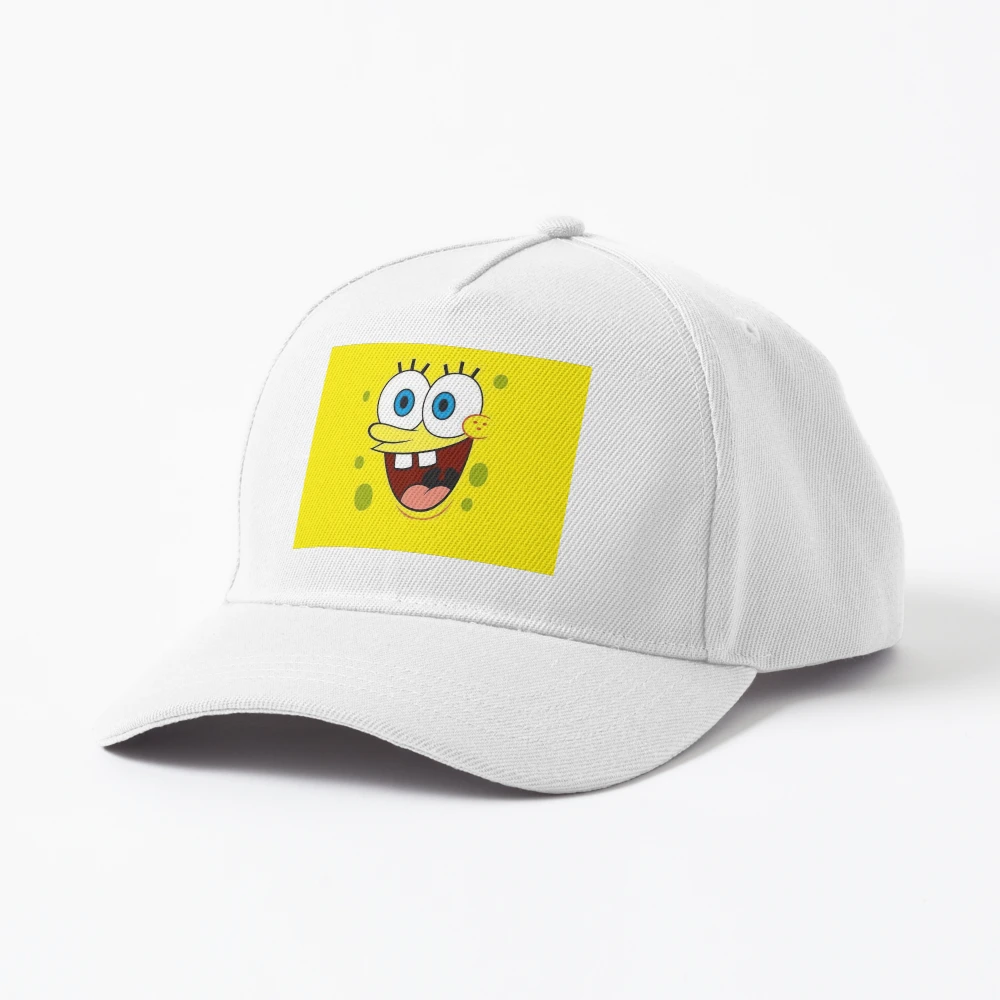 SpongeBob SquarePants Excited Face Cap for Sale by darcyartsy Redbubble