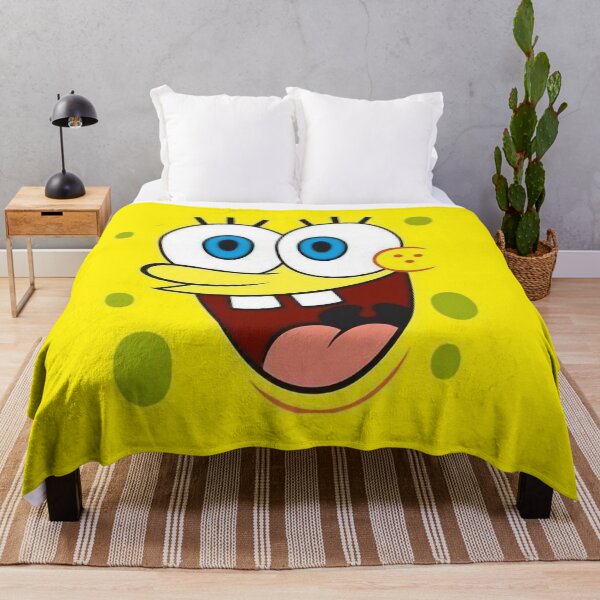 Vista previa del artículo con la obra «Cara emocionada de Bob Esponja», diseñado y vendido por darcyartsy.