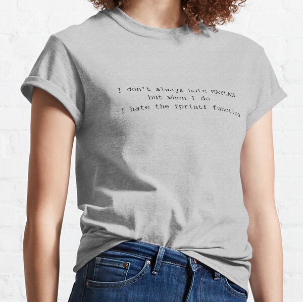 CafePress Matlab White T Shirt 100% Cotton T-Shirt : : Clothing,  Shoes & Accessories