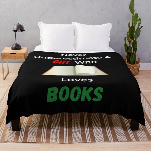Item preview, Never Underestimate A Girl Who Loves Book - Funny And Cute Quotes designed and sold by Designspot2020.