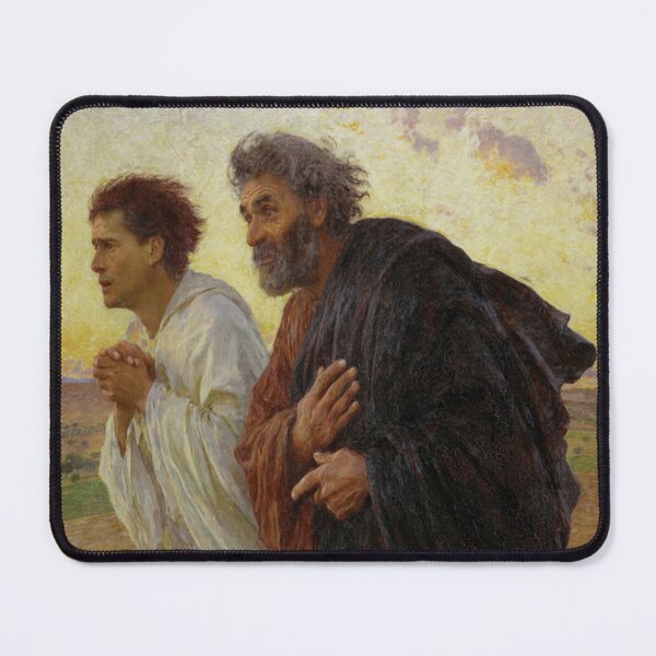 Item preview, Eugene Burnand's The Disciples Peter and John Running to the Sepulchre on the Morning of the Resurrection designed and sold by mosfunky.