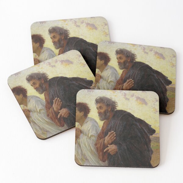 Item preview, Eugene Burnand's The Disciples Peter and John Running to the Sepulchre on the Morning of the Resurrection designed and sold by mosfunky.