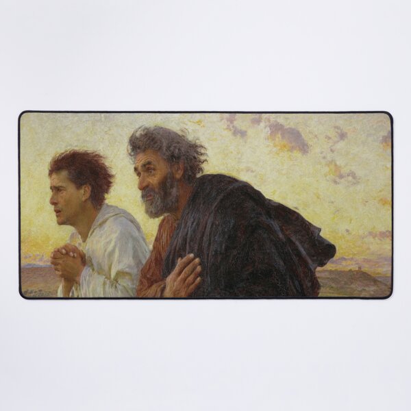 Item preview, Eugene Burnand's The Disciples Peter and John Running to the Sepulchre on the Morning of the Resurrection designed and sold by mosfunky.