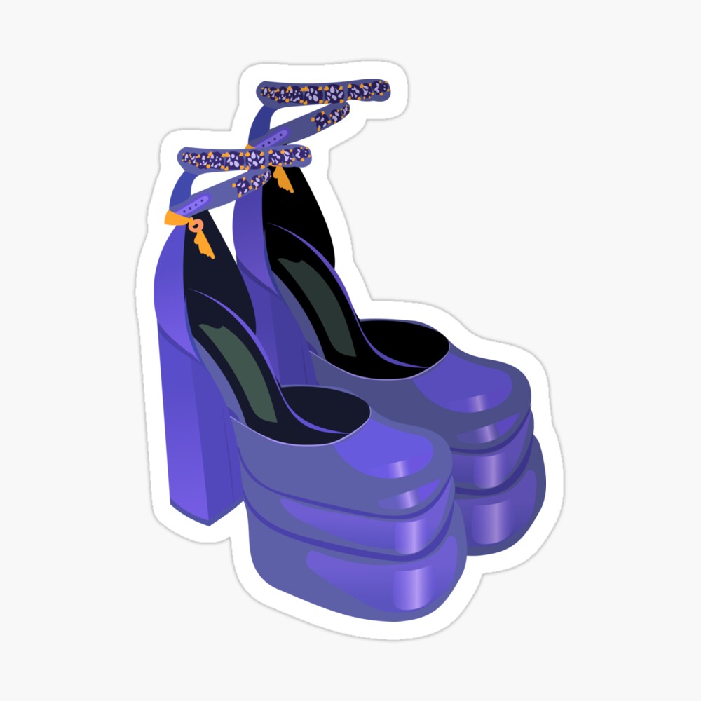 square platform heels