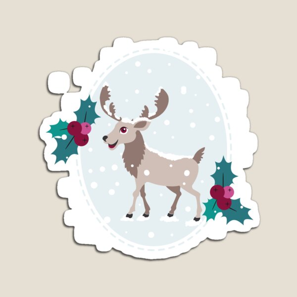 Artikelvorschau, Elch und Schnee - Weihnachtsferien, Wintersaison entworfen und verkauft von Printables Passions.