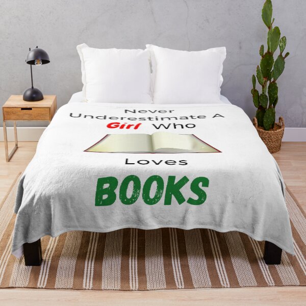 Item preview, Never Underestimate A Girl Who Loves Book - Funny And Cute Quotes designed and sold by Designspot2020.