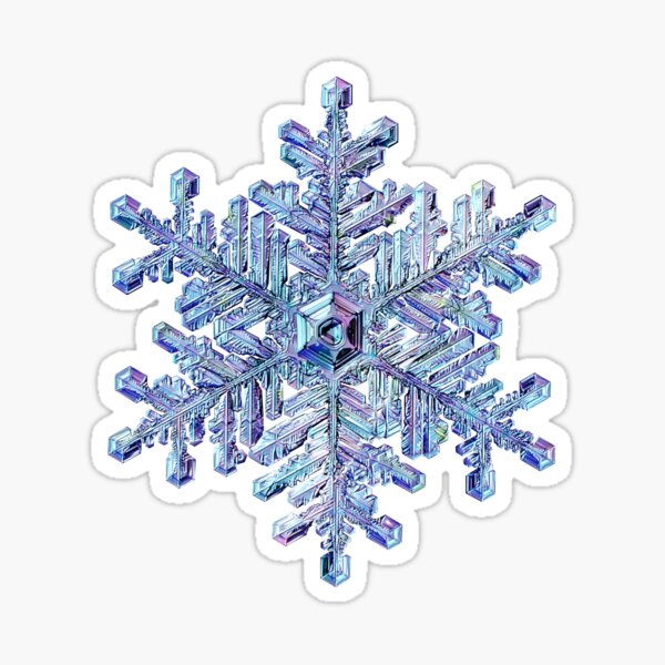 Frozen Snowflake - Snowflake - Sticker