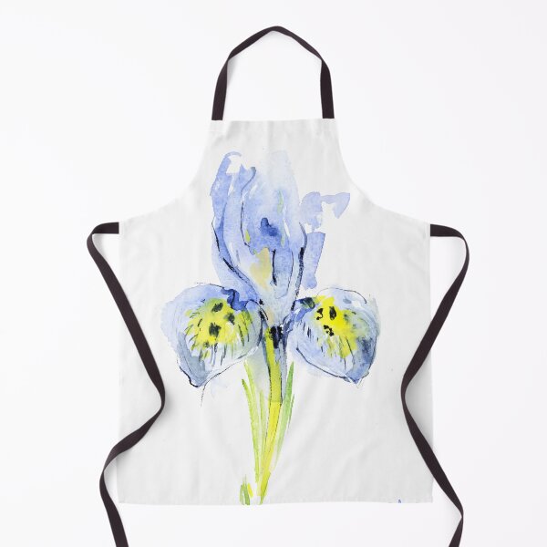 Item preview, Blue Iris Flower Watercolor Print designed and sold by NatalyMak.