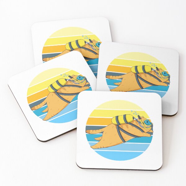 Item preview, Retro vintage Scuba Diving cat - Scuba Diving Cats - for kids -  Children cats & scuba diving lovers  designed and sold by Live  Today.