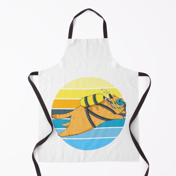 Item preview, Retro vintage Scuba Diving cat - Scuba Diving Cats - for kids -  Children cats & scuba diving lovers  designed and sold by Live  Today.