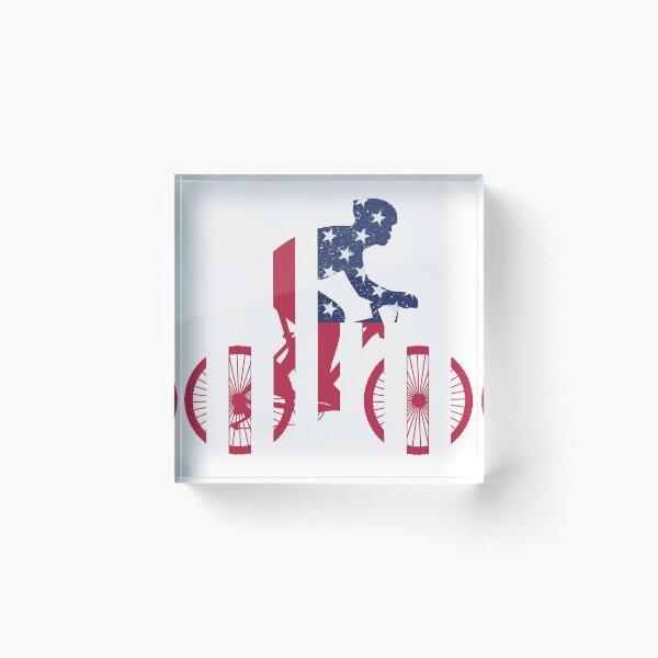 Item preview, USA Stars And Stripes Patriotic Bicyclist Biker Design designed and sold by SpotWarehouse.