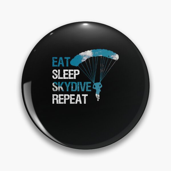 Item preview, Eat Sleep Skydive Repeat Funny Skydiving Design For Skydiver designed and sold by Quickhappy.