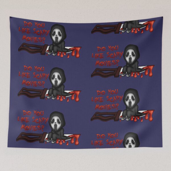 Item preview, Scream: ¿Te gustan las películas de miedo? - Azul designed and sold by CupcakeEmily.