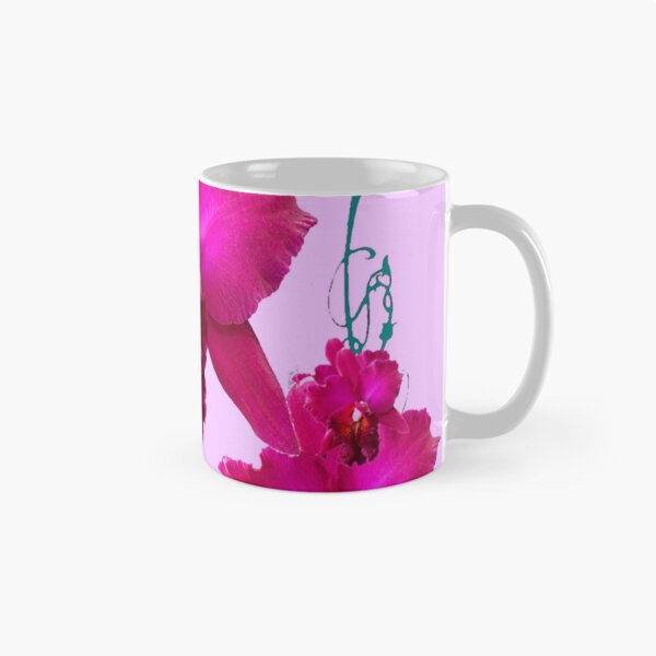 Item preview, ARTE DEL PATRÓN DE LAS ORQUÍDEAS DEL JARDÍN DECORATIVO ROSA FUCSIA designed and sold by sharlesart.