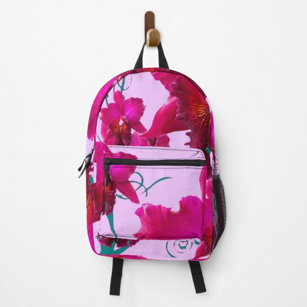 Item preview, FUCHSIA PINK DECORATIVE GARDEN ORCHIDS PATTERN ART designed and sold by sharlesart.