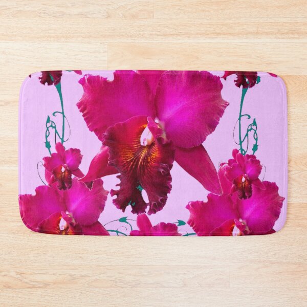 Item preview, FUCHSIA PINK DECORATIVE GARDEN ORCHIDS PATTERN ART designed and sold by sharlesart.