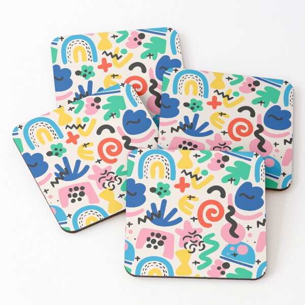 Item preview, Abstract Shapes Colorful Elements Pattern designed and sold by SpotWarehouse.
