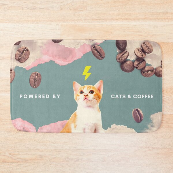 Item preview, Powered by cats and coffee designed and sold by Saige Forest.