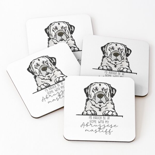 Item preview, I’d rather be at home with my Abruzzese Mastiff designed and sold by Little Fuzz Shop.