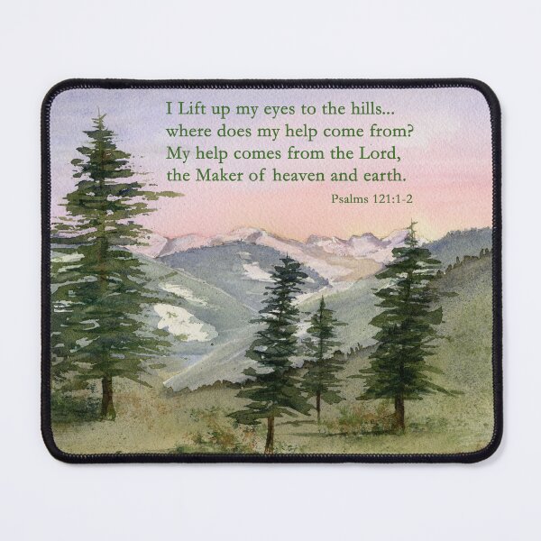 Item preview, Heavenly Help -  Psalm 121:1-2 designed and sold by Diane Hall Watercolors.