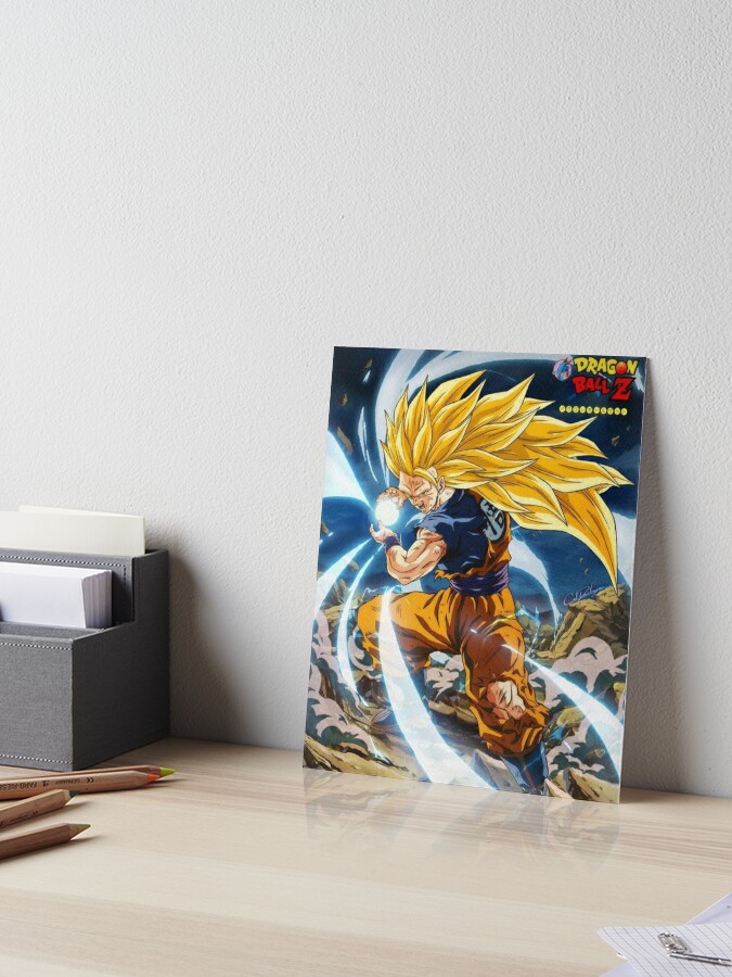 Super Saiyan 3 Goku Art Board Print for Sale by BeeRyeCrafts