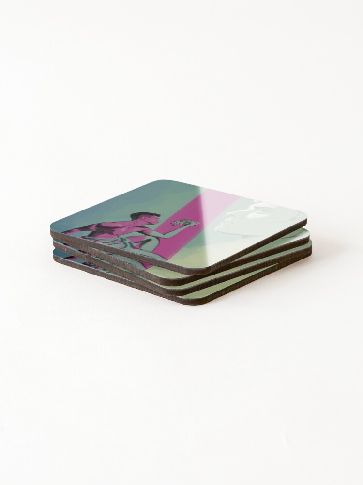 Thumbnail 4 of 5, Coasters (Set of 4), Gay Pulp designed and sold by RylanCavell.