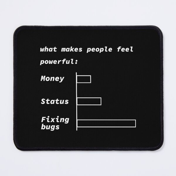 Item preview, What makes people feel powerful: status money and fixing bugs designed and sold by yoshra.