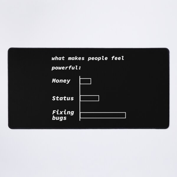 Item preview, What makes people feel powerful: status money and fixing bugs designed and sold by yoshra.