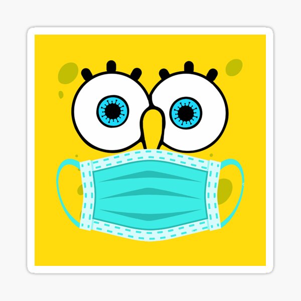 Spongebob human face Meme Sticker Magnet for Sale by desigbyZEE