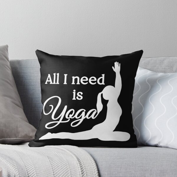 Item preview, All I Need is Yoga | White | Black designed and sold by Wintre2.