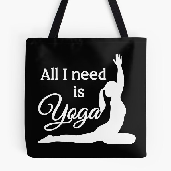 Item preview, All I Need is Yoga | White | Black designed and sold by Wintre2.