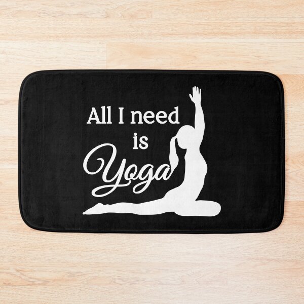 Item preview, All I Need is Yoga | White | Black designed and sold by Wintre2.