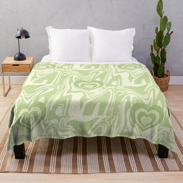 Item preview, Marble Swirl Abstract Heart Pattern in Green Sage designed and sold by hannahvira.