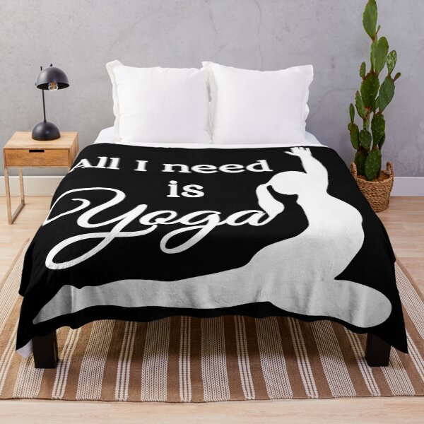 Item preview, All I Need is Yoga | White | Black designed and sold by Wintre2.