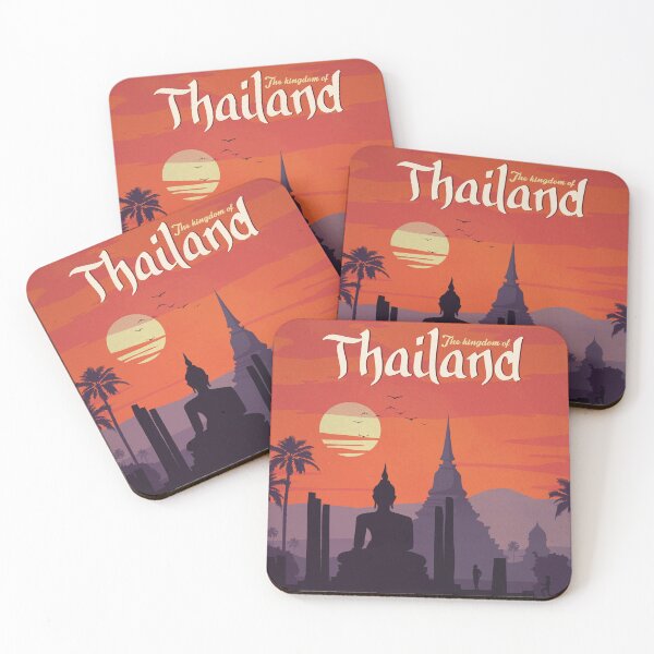 Item preview, Vintage Travel Poster - Kingdom of Thailand designed and sold by Slydell1.