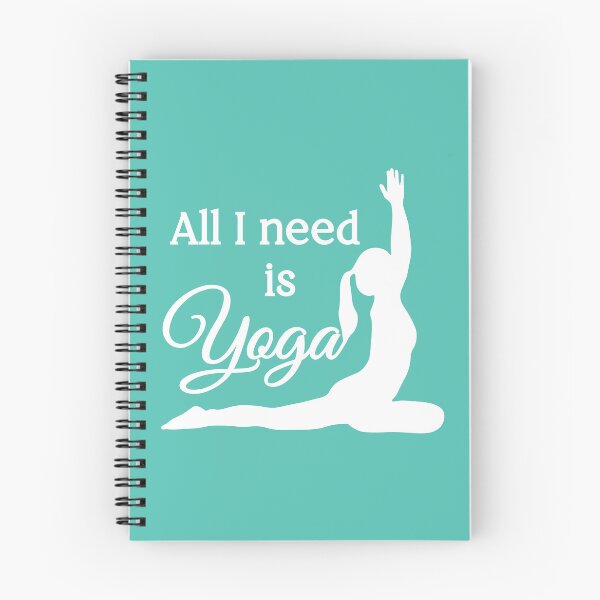 Item preview, All I Need is Yoga | White | Cyan designed and sold by Wintre2.