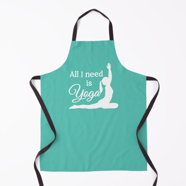 Item preview, All I Need is Yoga | White | Cyan designed and sold by Wintre2.