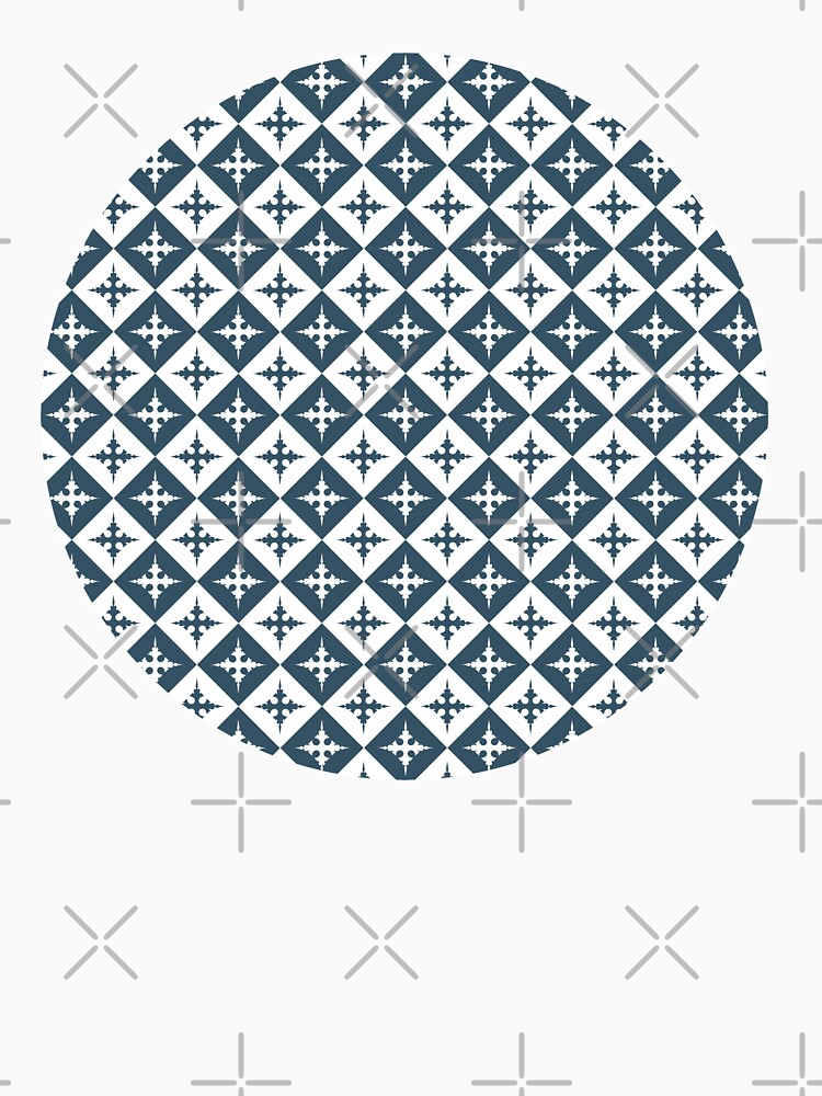 Tile pattern - Blue and White by PrintablesP