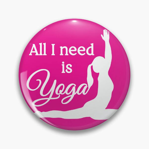 Item preview, All I Need is Yoga | White | Pink designed and sold by Wintre2.