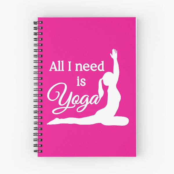 Item preview, All I Need is Yoga | White | Pink designed and sold by Wintre2.