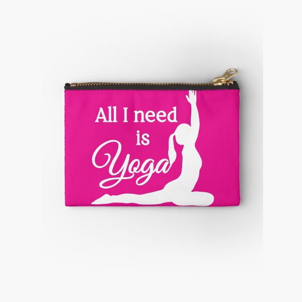Item preview, All I Need is Yoga | White | Pink designed and sold by Wintre2.