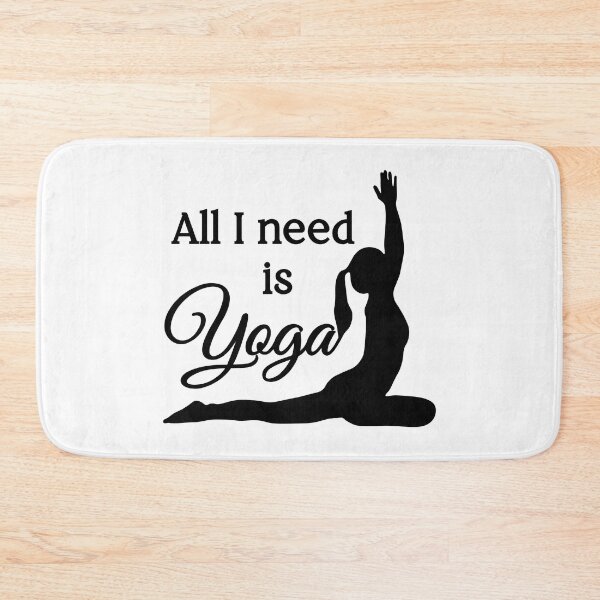Item preview, All I Need is Yoga | Black | White designed and sold by Wintre2.